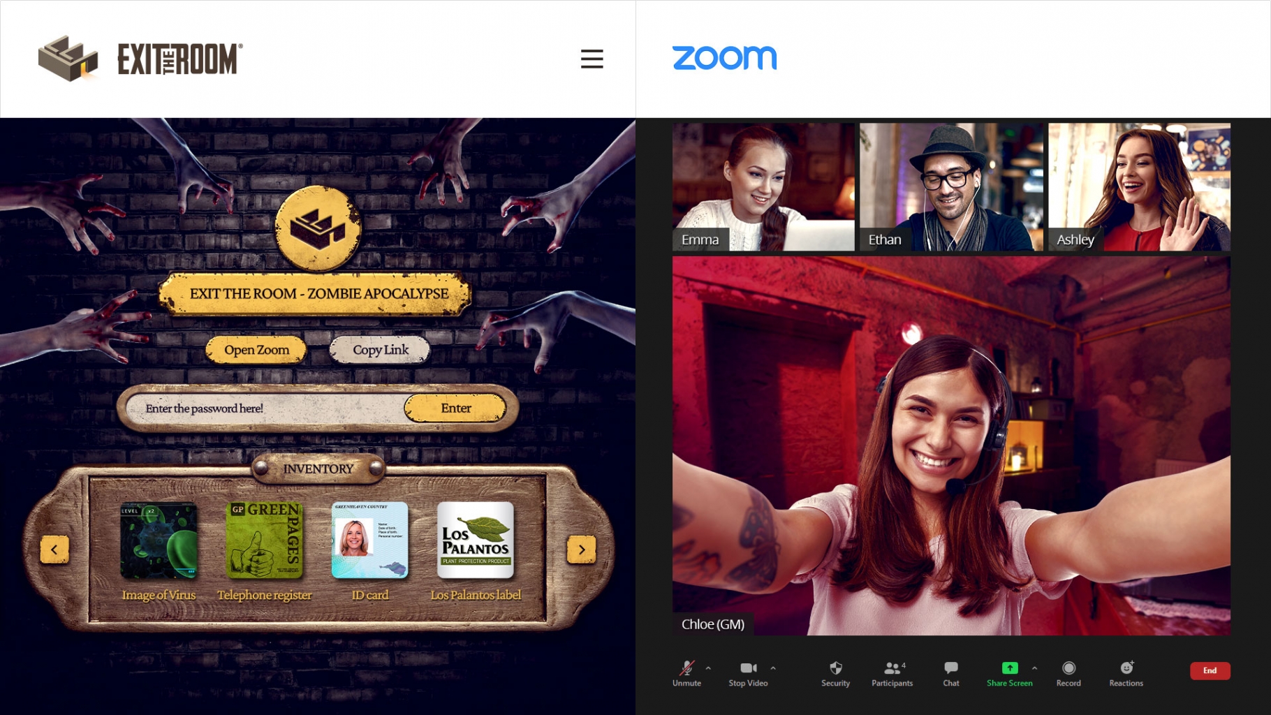 Exit the Room - Online escape game